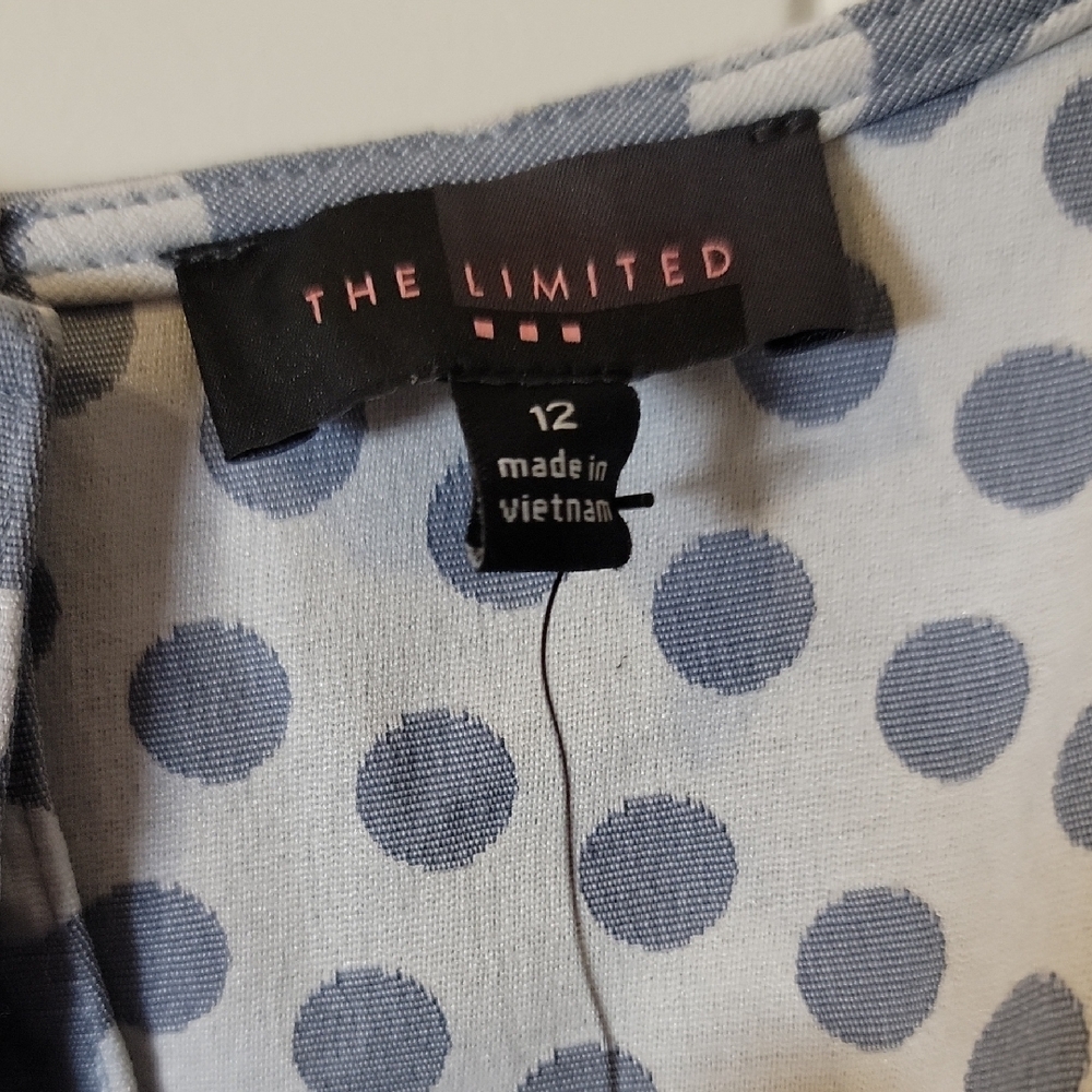 The Limited Blue Polka Dot Dress - Picture 2 of 4